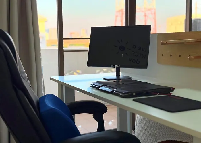 公寓 Big Space 55sqm Private Hi-speed Wifi Remote Workplace *